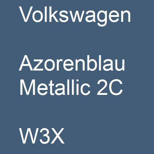 Volkswagen, Azorenblau Metallic 2C, W3X.